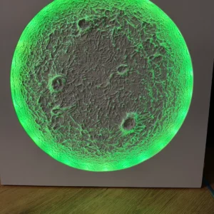 Einzigartige 3D Kunst (Mond)